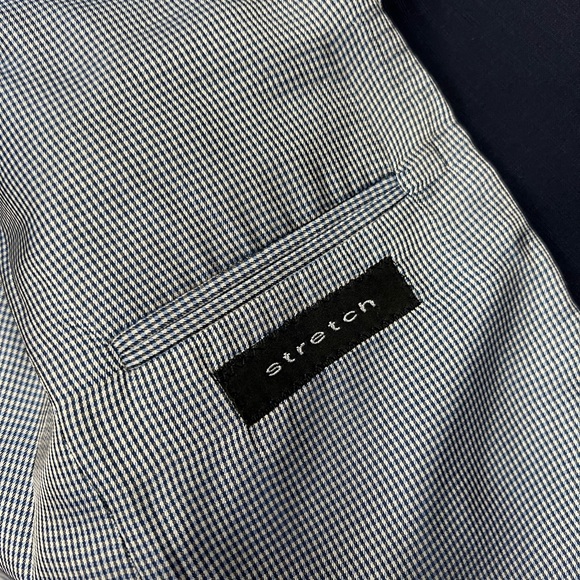 Jack Victor Solid Navy Blue on Navy Blue Pinstripe Suit 41R - Picture 6 of 12